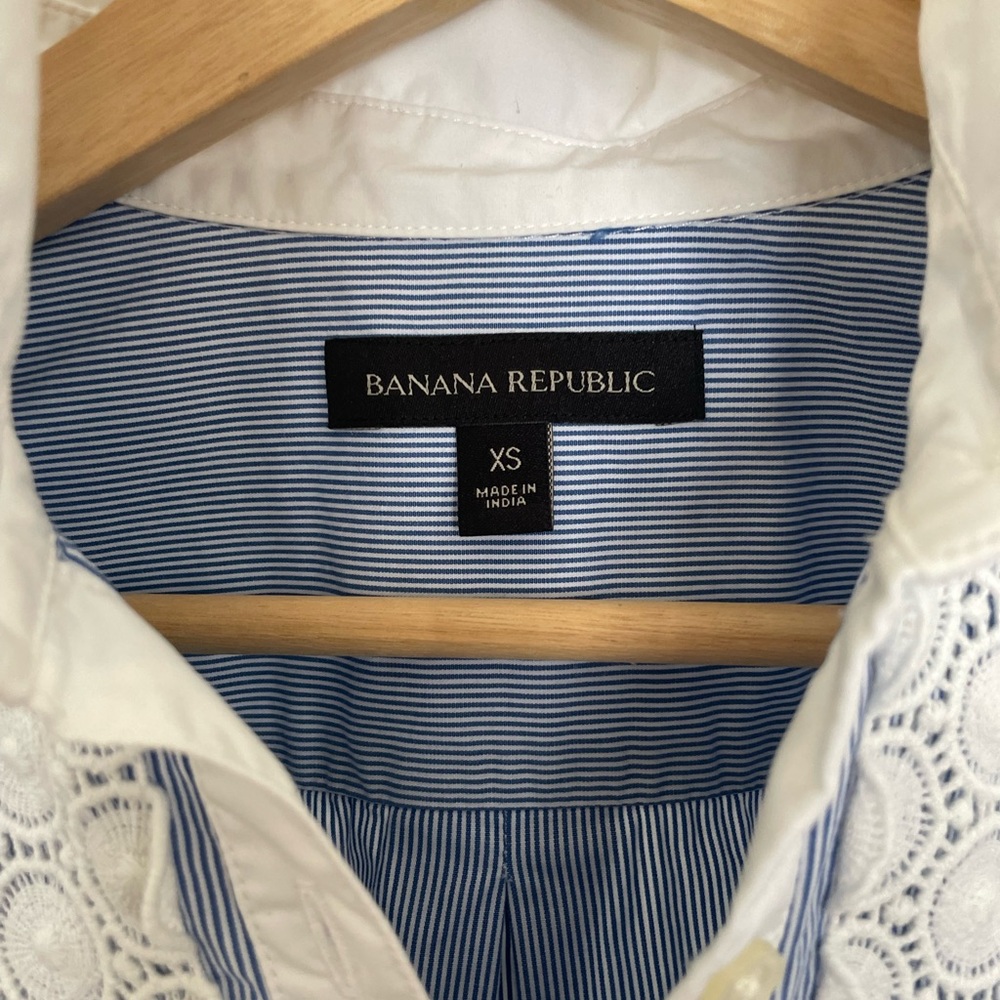 Womens Banana Republic Tunic with Lace | Sz Xs